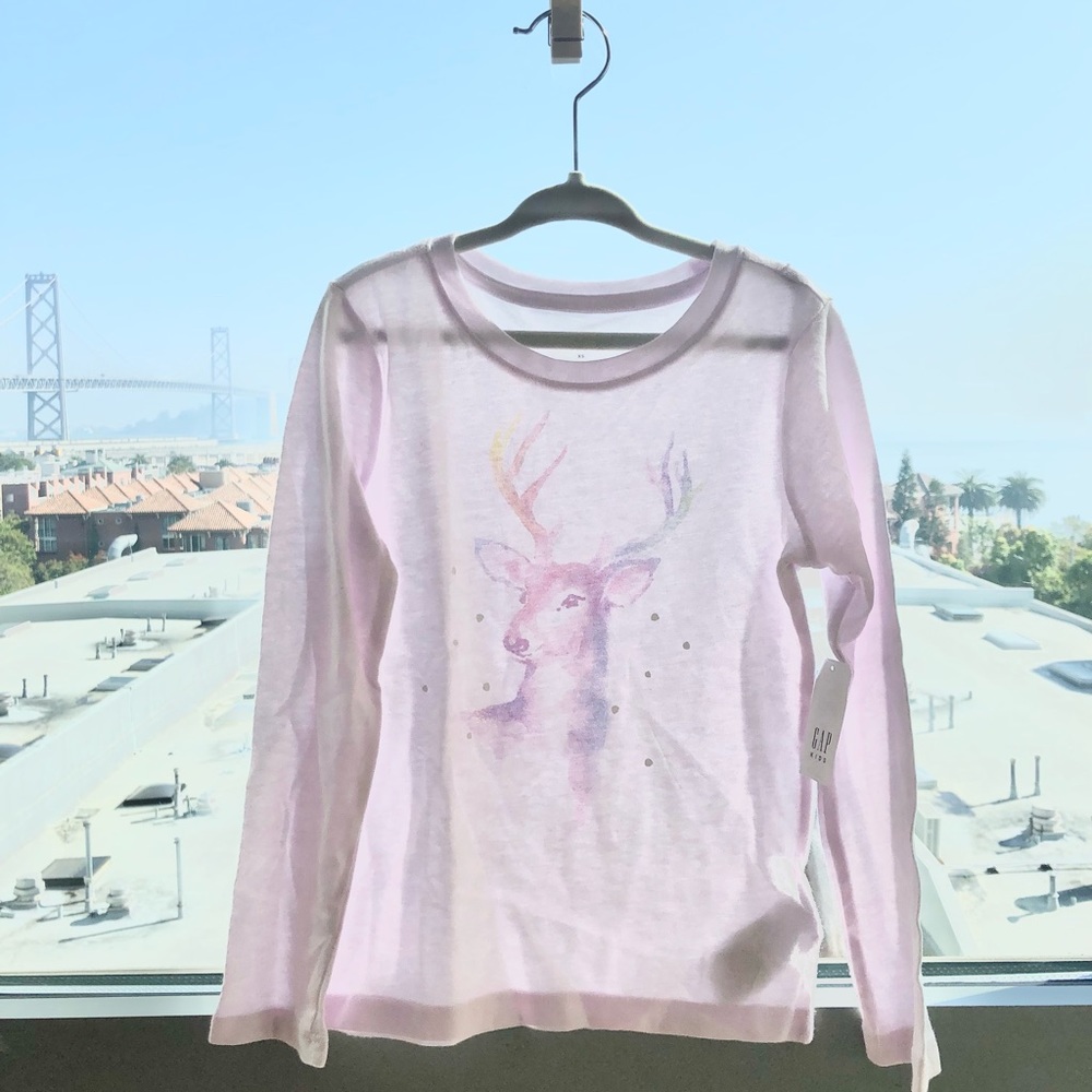 Pink Gap Kids Long Sleeve T-Shirt